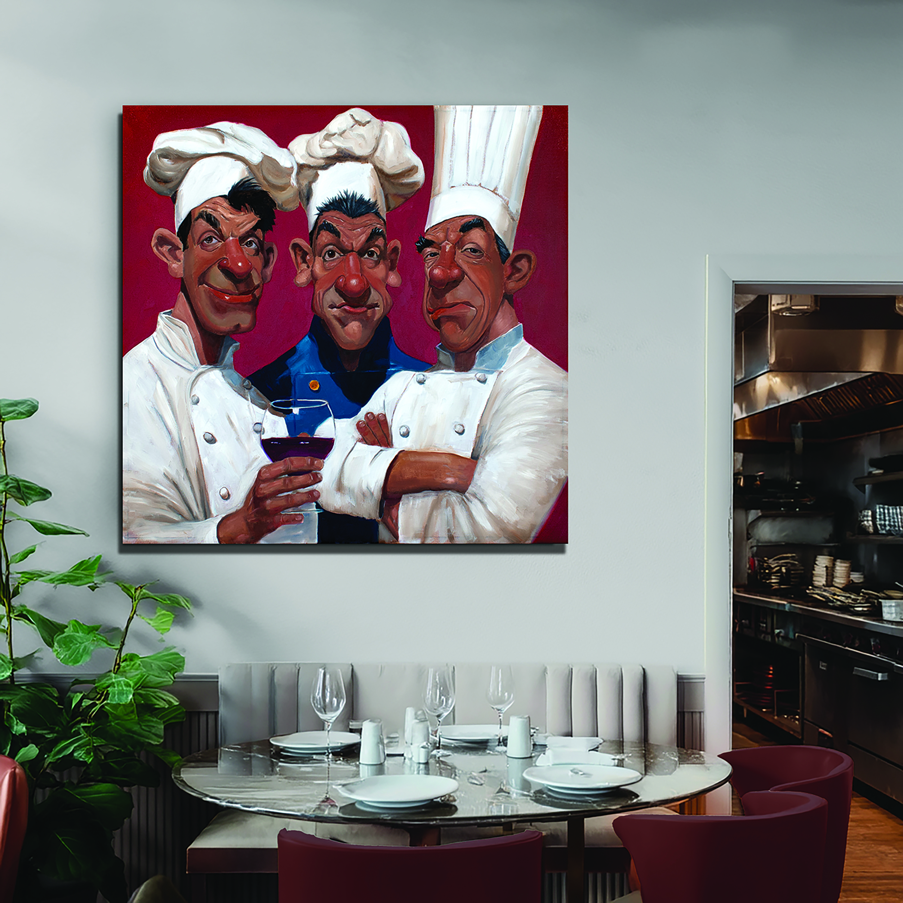 Your Kitchen Crew shown in place