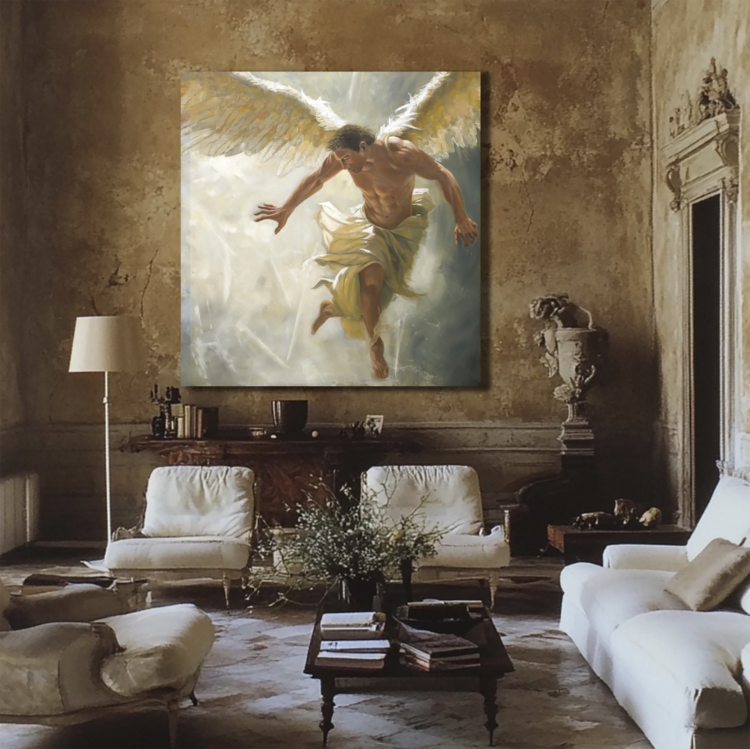 Icarus' Fall from the Sun shown in place