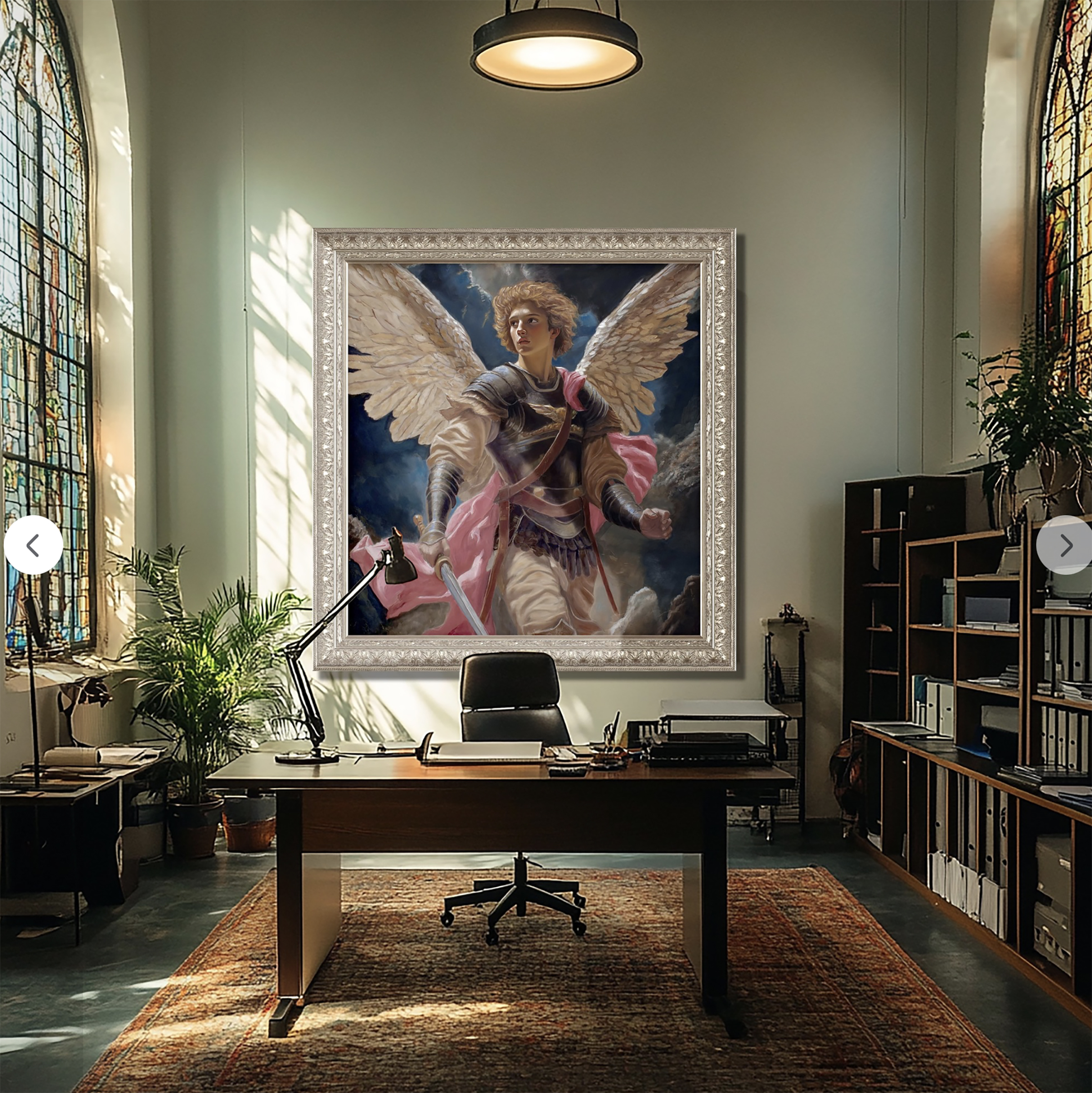 St. Michael - The Warrior shown in place